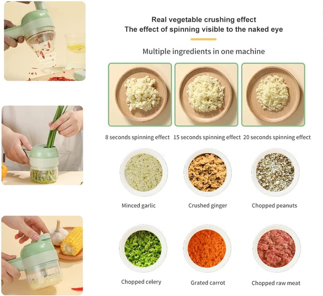 Portable Electric Vegetable Cutter Set