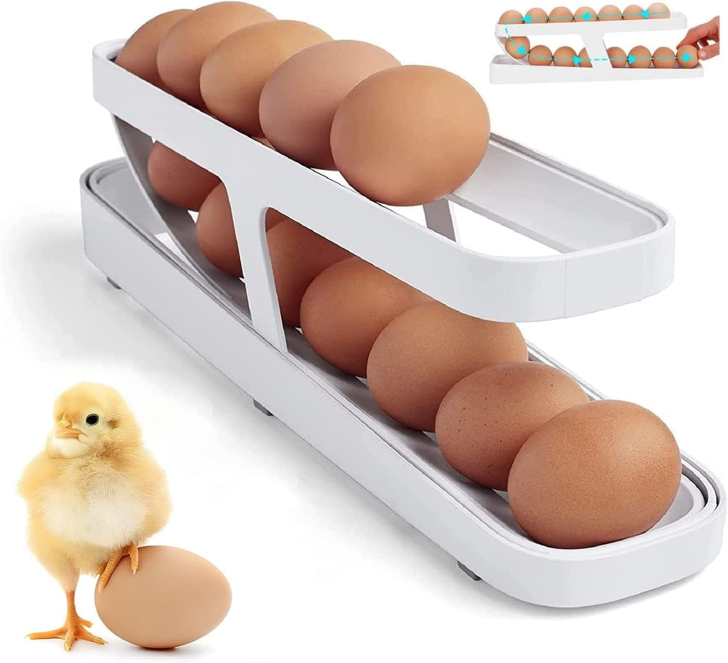 Automatically Rolling Egg Holder